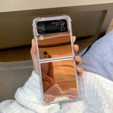 Mirror Shockproof Corner Luxury Case For Samsung
