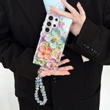 Oil painting flower phone case For Samsung