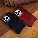 Custodia vintage estetica aziendale per iPhone