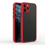Custodia opaca per protezione fotocamera con copertura ibrida in silicone per iPhone
