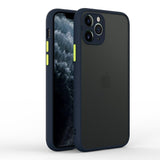 Custodia opaca per protezione fotocamera con copertura ibrida in silicone per iPhone