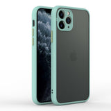 Custodia opaca per protezione fotocamera con copertura ibrida in silicone per iPhone