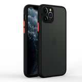 Custodia opaca per protezione fotocamera con copertura ibrida in silicone per iPhone