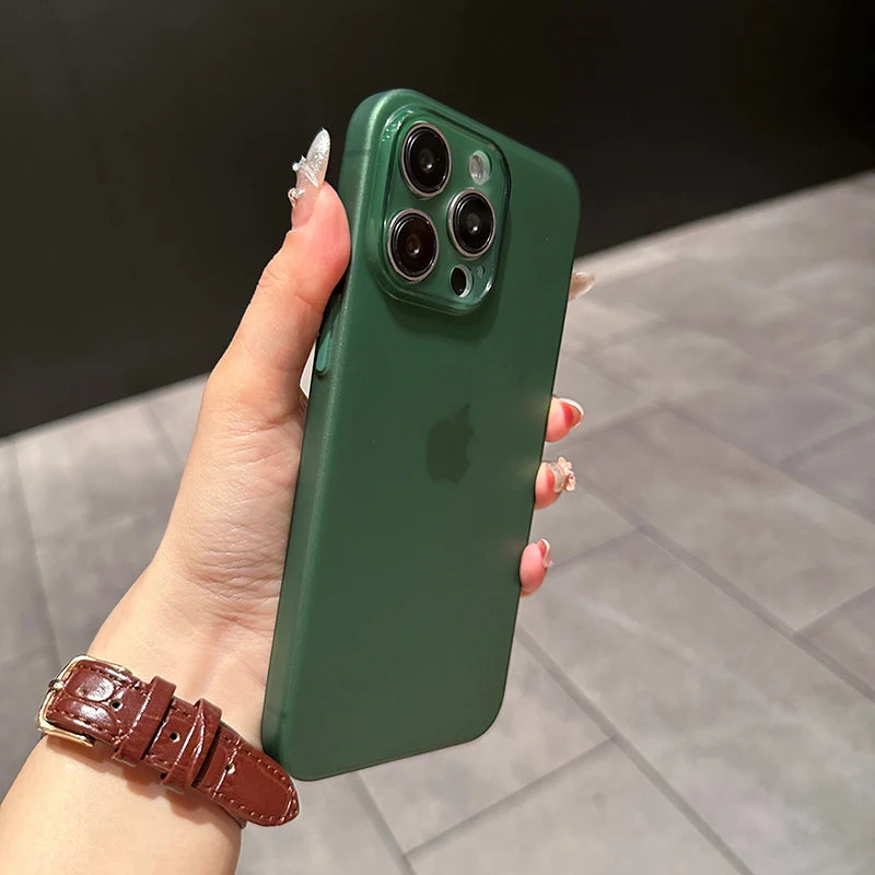 0.3mm Ultra Thin Matte Silicone Case For iPhone