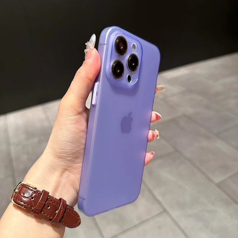 0.3mm Ultra Thin Matte Silicone Case For iPhone