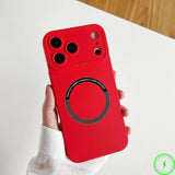 Liquid Silicone Magnetic Silicone Case For iPhone