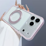 Colorful 2-in-1 Rotating Folding Stand Phone Case for iPhone