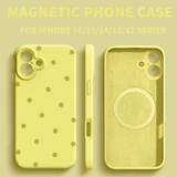 Liquid Silicone Anti-fall Magnetic Phone Case For iPhone