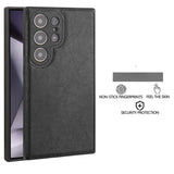 Exclusive Luxury Retro PU Leather Protective Case, Shockproof Soft Bezel, Ultra-thin Back Cover for Samsung