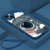 Custodia astronauta cartone animato per iPhone