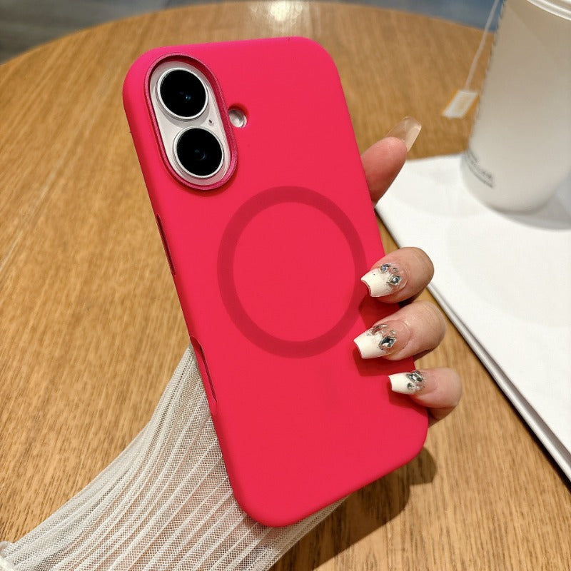 Liquid Silicone Magnetic Phone Case For iPhone