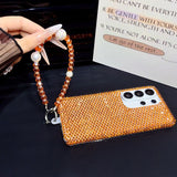 Solid Color Full Rhinestone Phone Case For Samsung