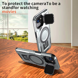 Lens Cover Bracket Anti-fall Magnetic Mobile Phone Case For iPhone