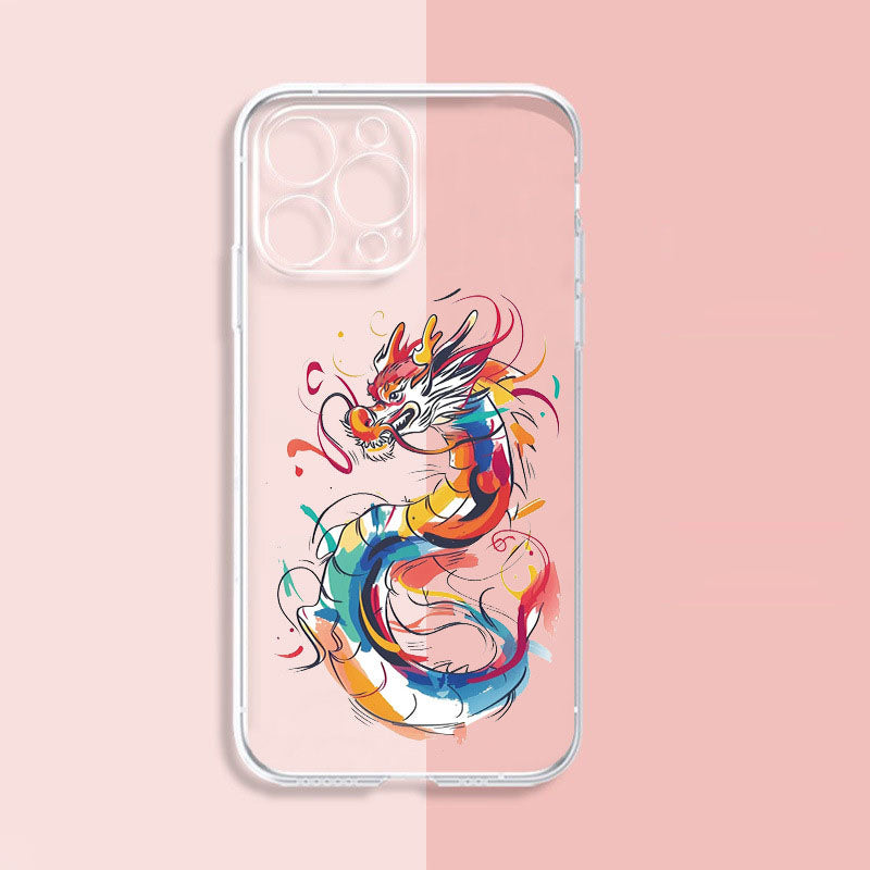 Custodia Dragon Cartoon per iPhone