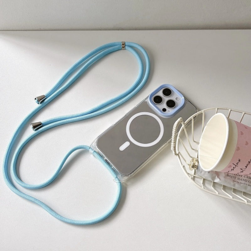 Mirror Crossbody Strap Case For iPhone