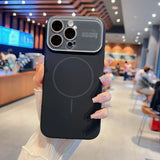 Original Liquid Silicone Large Window Phone Case For iPhone