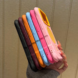 Color-blocking Wavy Magnetic Shockproof Phone Case For iPhone
