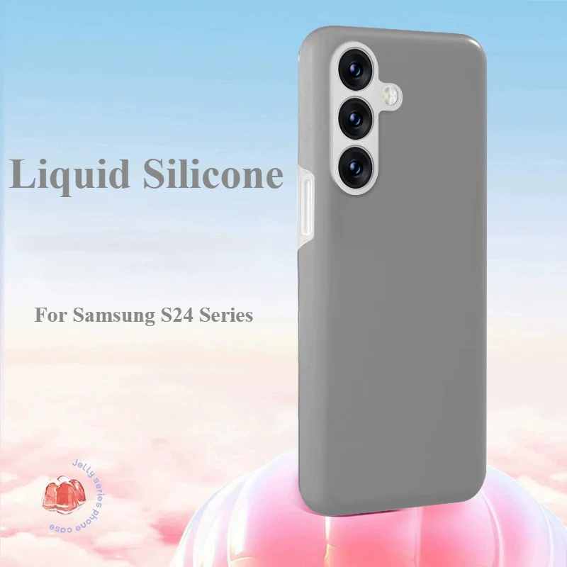 Jelly Liquid Silicone Phone Case For Samsung