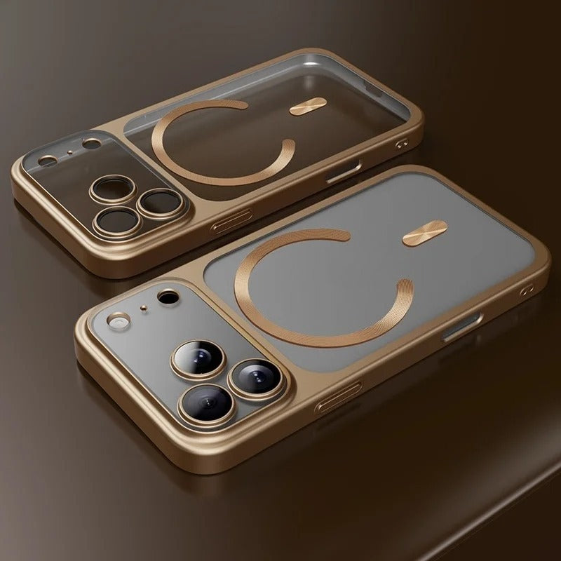 Transparent Plating Soft Magnetic Case For iPhone