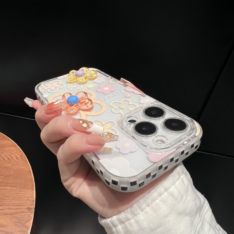 3D Flower Phone Case For iPhone