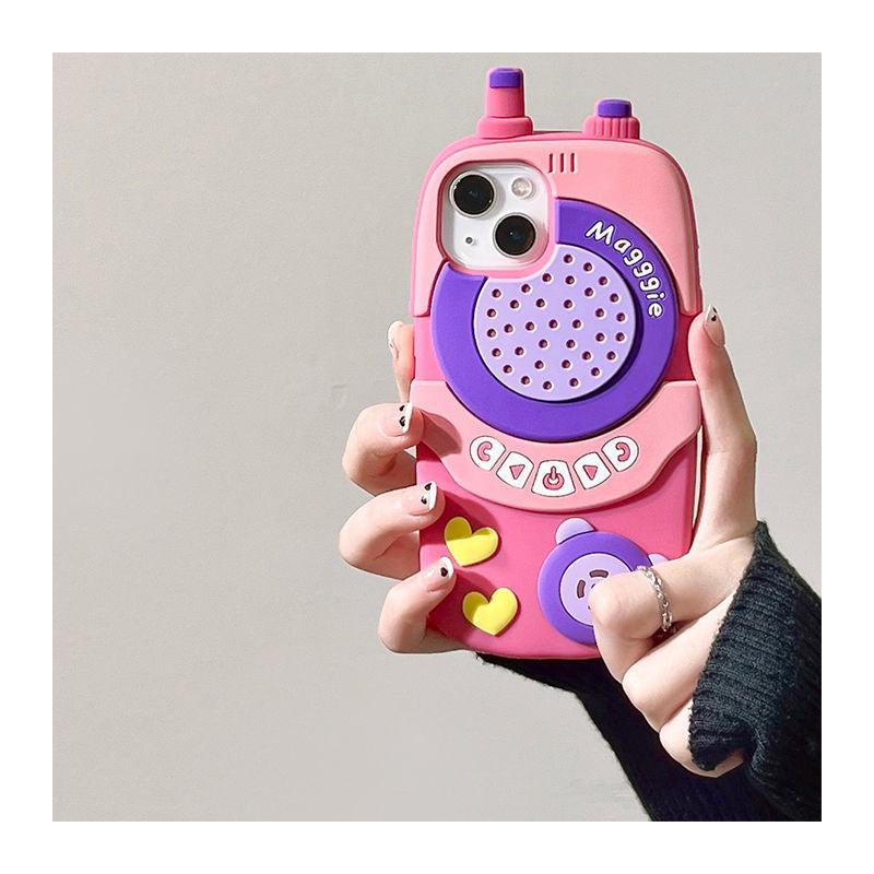 Cute Walkie Talkie Shockproof Silicone Phone Case For iPhone