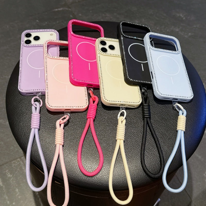 Edge-drilled Thin-ring Magnetic Phone Case For iPhone
