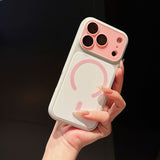 Color-blocking Magnetic Shockproof Phone Case For iPhone