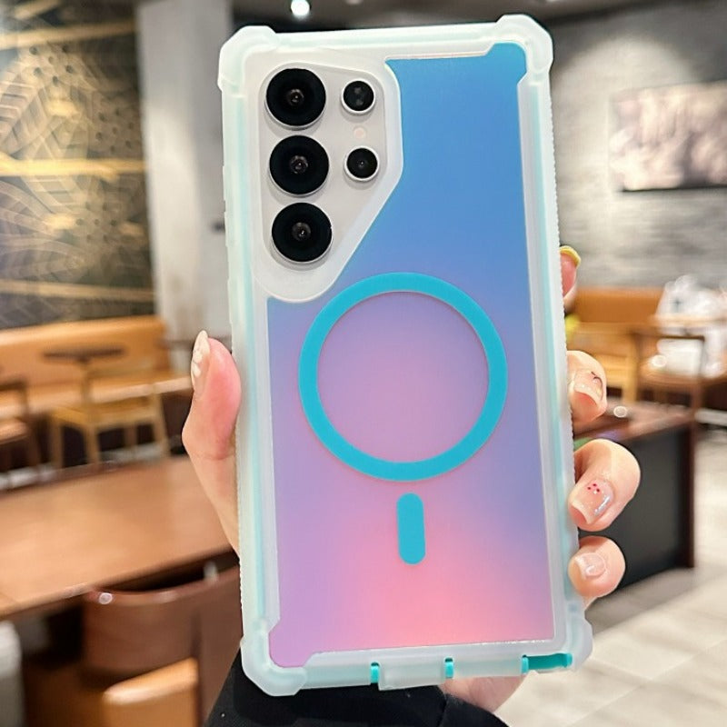 Colorful Silicone Magnetic Phone Case For Samsung
