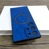 Luxury Leather Magnetic Case For Samsung