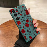 New Retro Fashion Rose Phone Case For Samsung