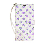 Floral Lanyard Flip Phone Case For Samsung