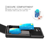 TPU+PC Flip Card Insertion Phone Case For Samsung
