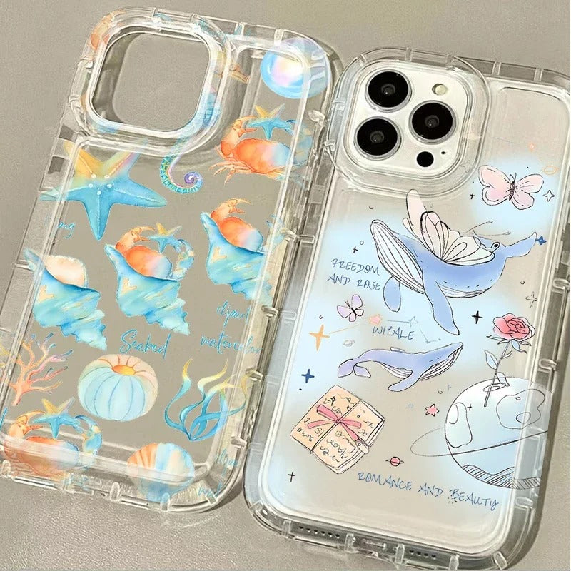 Colorful Clear Phone Case For iPhone