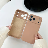 Liquid Silicone Magnetic Phone Case For iPhone