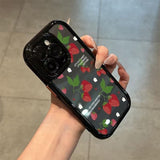 Heart-shaped Strawberry Phone Case For iPhone