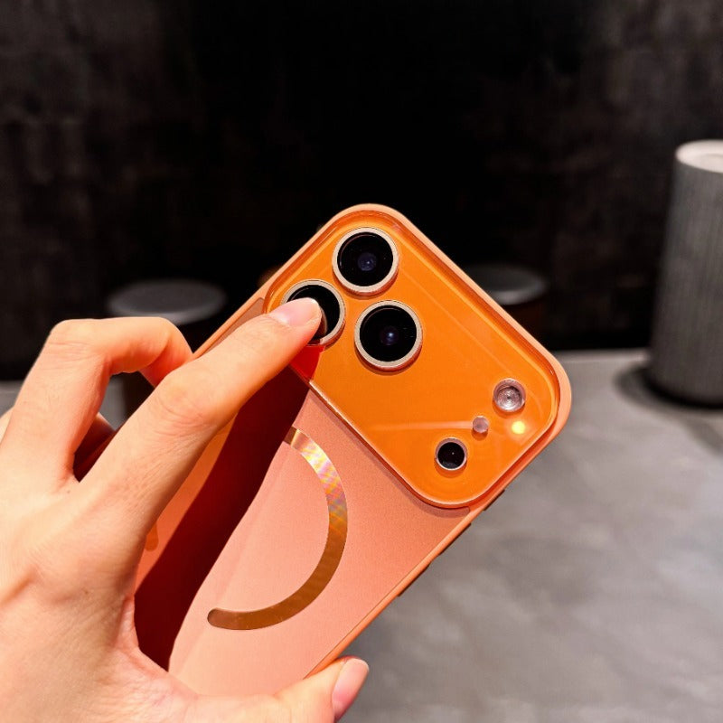 Large Window Magnetic Phone Case For iPhone