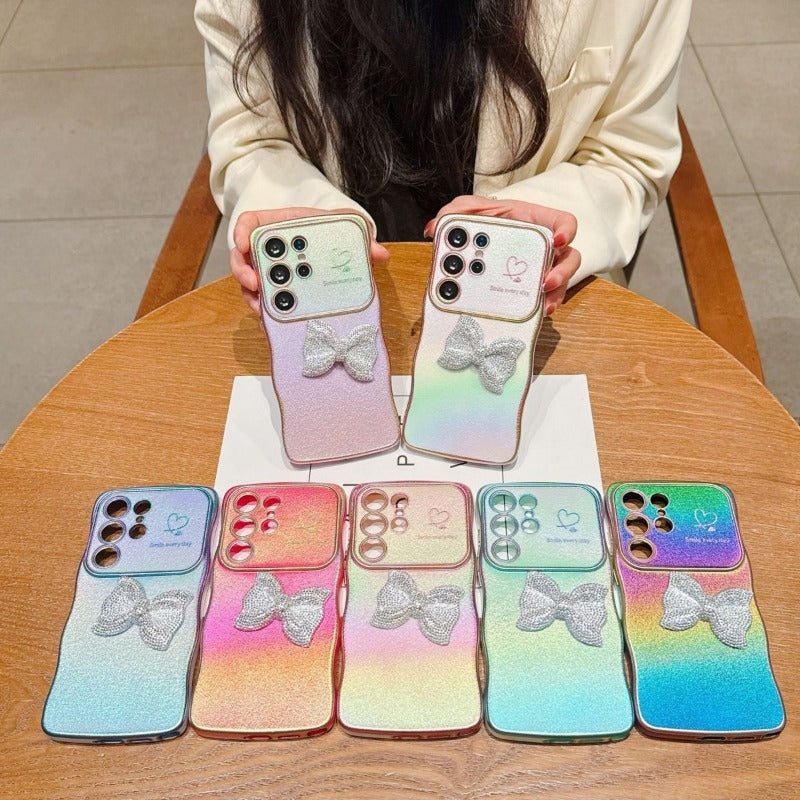 Rhinestone Bow Phone Case For Samsung