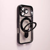Transparent Stand Soft Phone Case For iPhone