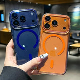 Slim Clear Transparent Magnetic Hard PC Case For iPhone