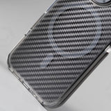 Armor Non-Slip Magnetic Carbon Fiber Pattern Case For iPhone