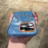 Double-layer Thick Glitter Magnetic Phone Case For iPhone