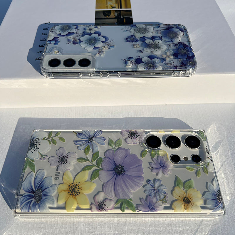 Flowers Plating IMD Hard Case For Samsung