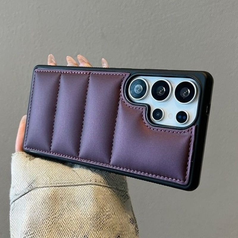 Airbag Down Jacket Protective Phone Case For Samsung