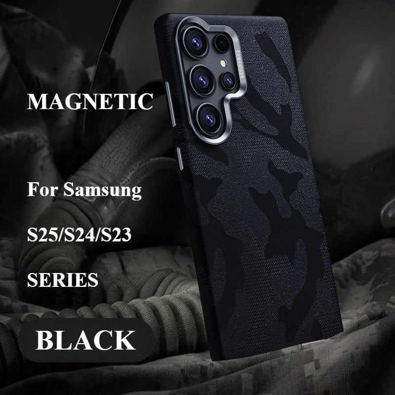 Camouflage Magnetic Phone Case For Samsung