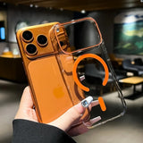 Slim Clear Transparent Magnetic Hard PC Case For iPhone