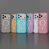 3 in 1 Heavy Armor Transparent Magnetic Case For iPhone