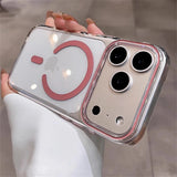 Transparent Ultra Thin PC Magnetic Case For iPhone