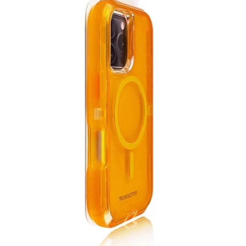 Transparent Blue Magnetic Three-in-one Anti-fall Phone Case For iPhone