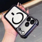Plating Matte Acrylic Magnetic Case For iPhone