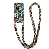 Flower Four-corner Lanyard Anti-fall Phone Case For iPhone